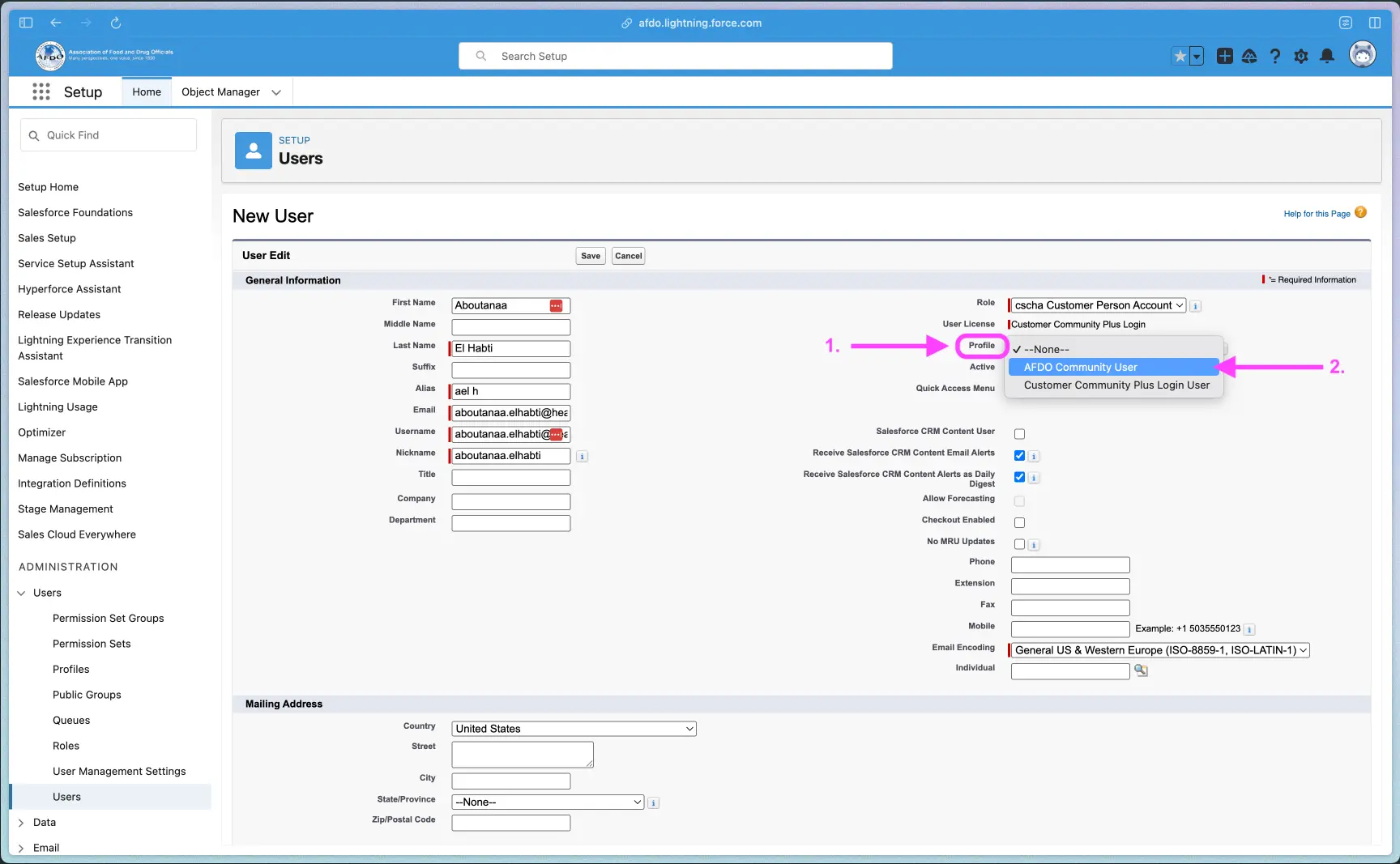 salesforce-enableCommunityUser