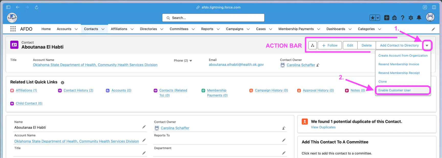 salesforce-enableCustomerUser